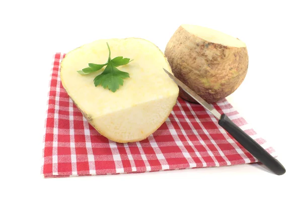 Rutabaga on a napkin — Stock Photo, Image