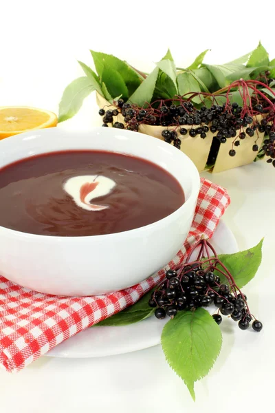 Elderberry soup — Stock Photo, Image