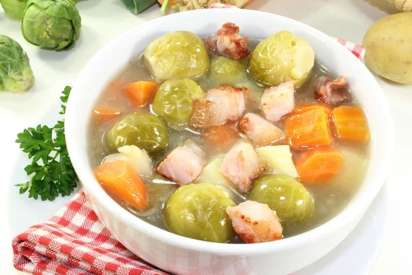 Brussels sprouts stew — Stock Photo, Image