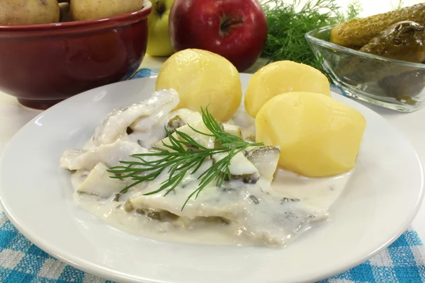 Cream herring — Stock Photo, Image