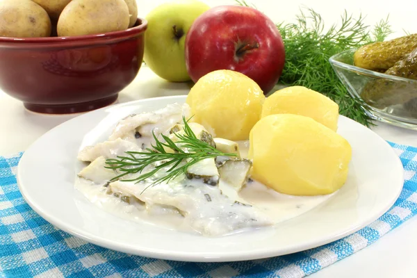 Cream herring — Stock Photo, Image