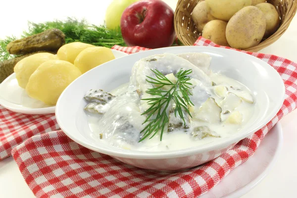 Cream herring — Stock Photo, Image