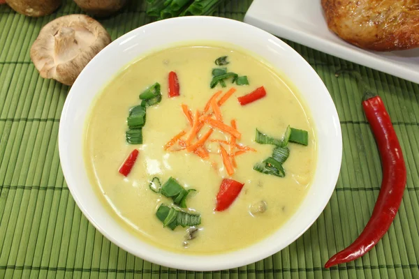 Sopa de caril — Fotografia de Stock