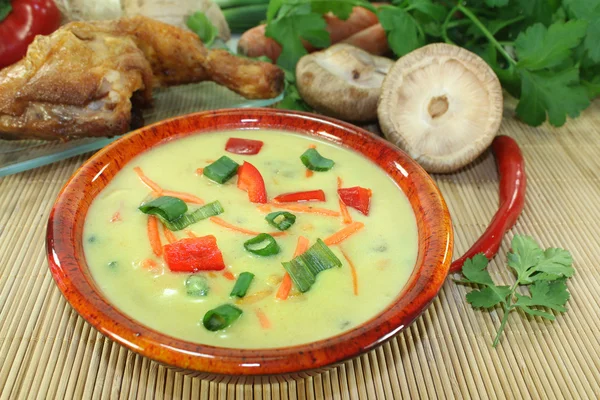 Sopa de caril — Fotografia de Stock