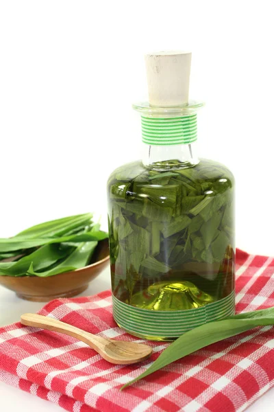 Wild garlic tincture — Stock Image Wild garlic tincture Royalty Free Stock Images