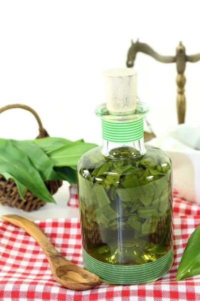 Wild garlic tincture — Stock Photo, Image