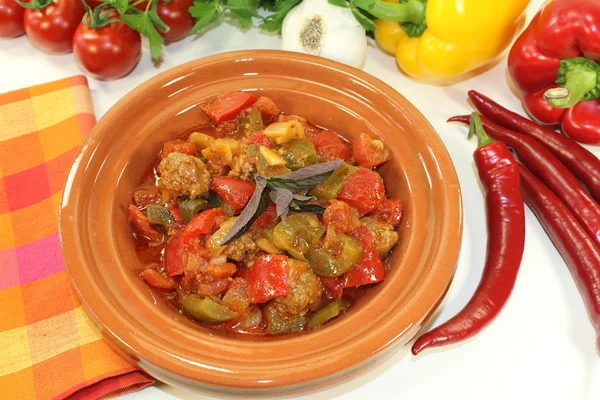 Tajine kefta — Foto de Stock