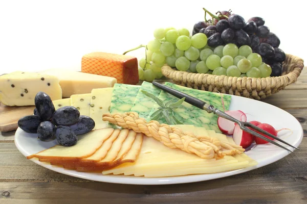 Placa de queso — Foto de Stock