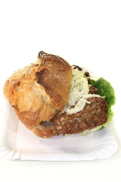 Rib steak bun — Stock Photo, Image