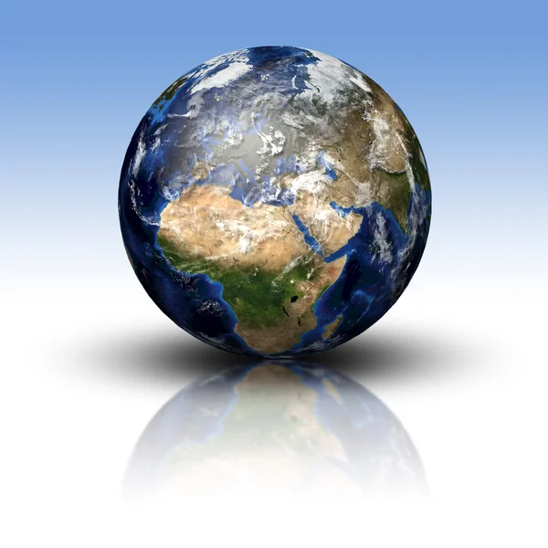 3D beeld van de planeet aarde — Stockfoto