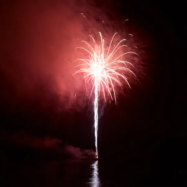 Colorful holiday fireworks — Stock Photo, Image