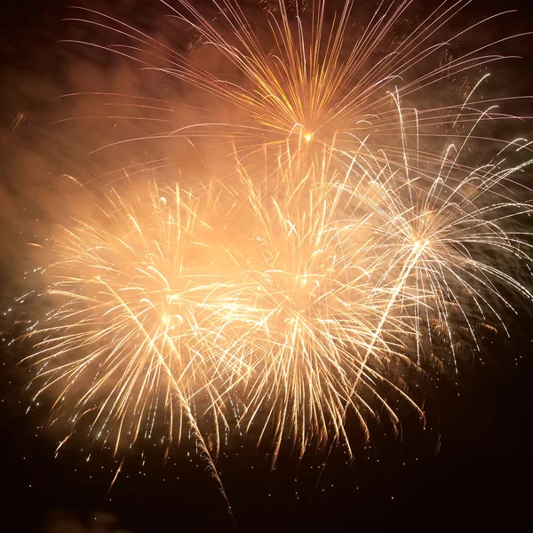 Colorful holiday fireworks — Stock Photo, Image