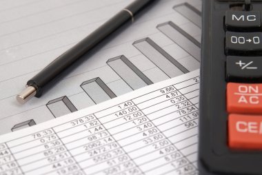 Pen and calculator