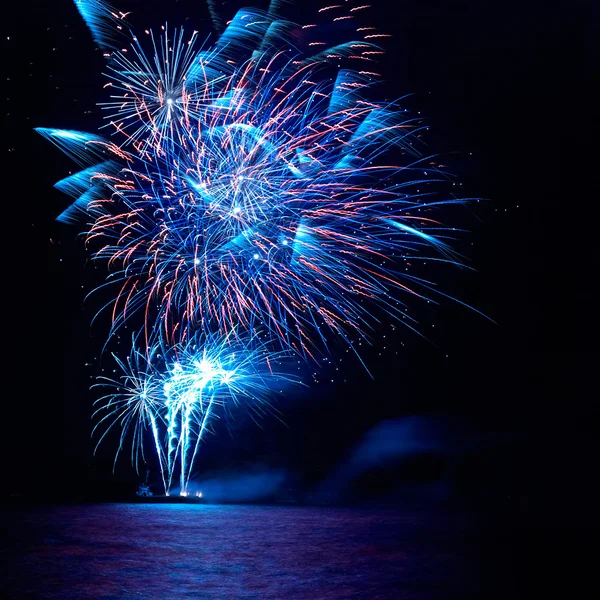 Colorful holiday fireworks — Stock Photo, Image