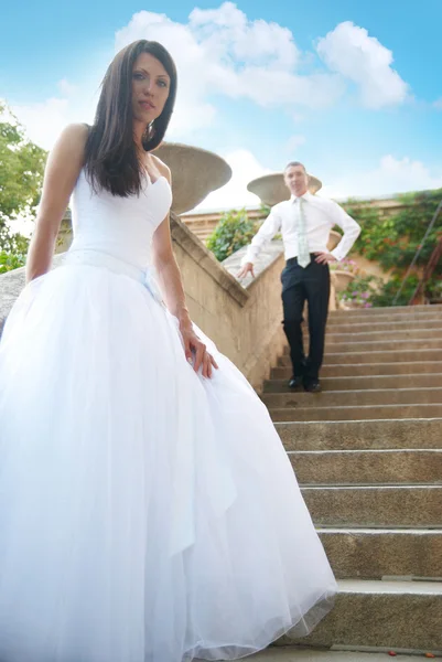 Beautiful wedding couple — Stock Photo, Image