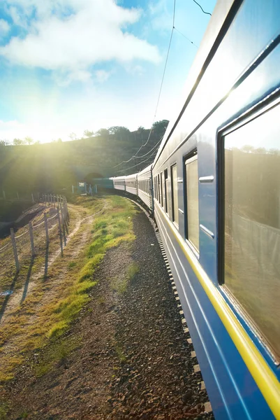 Tren hareket — Stok fotoğraf