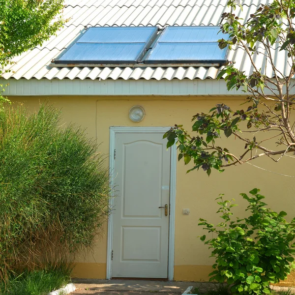 Solar system on the roof — Stock Photo, Image