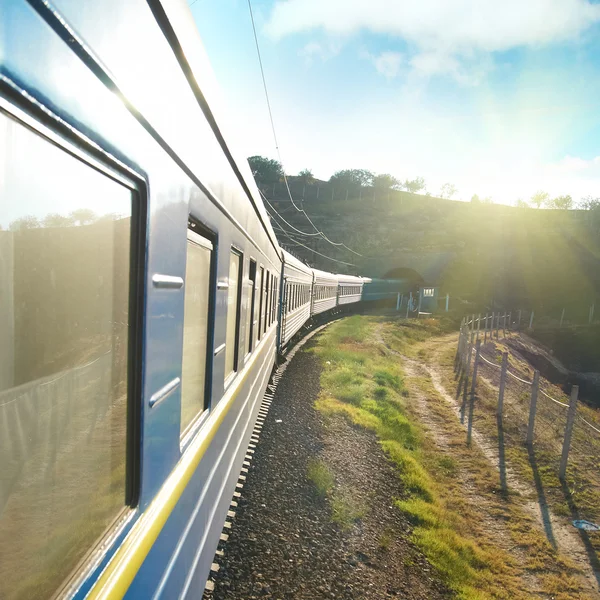 Treno di movimento — Foto Stock