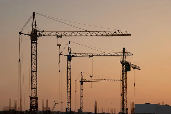 Industriekräne — Stockfoto