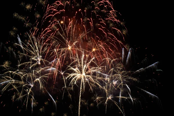 Fuochi d'artificio vacanza colorati — Foto Stock