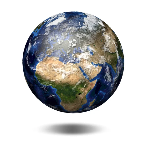 行星地球的 3d 图像 — 图库照片