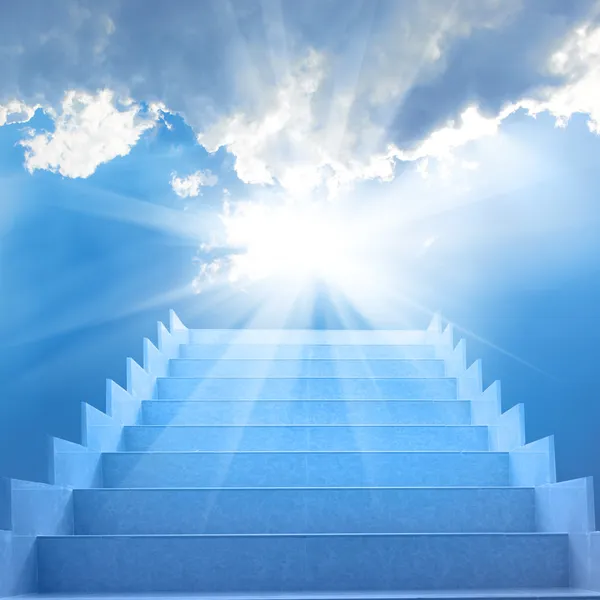 Stairs in the sky — Stock Photo, Image