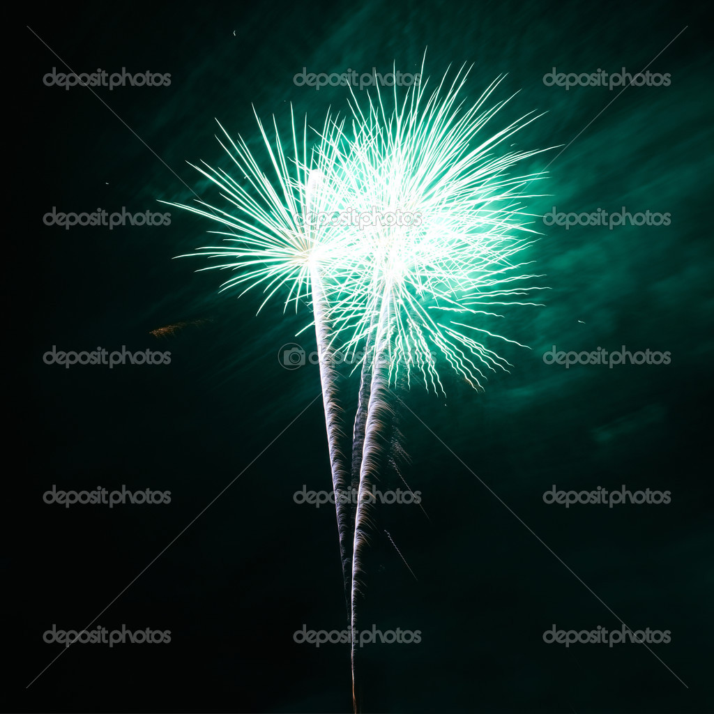 Green fireworks Stock Photo by ©dovapi 38756735