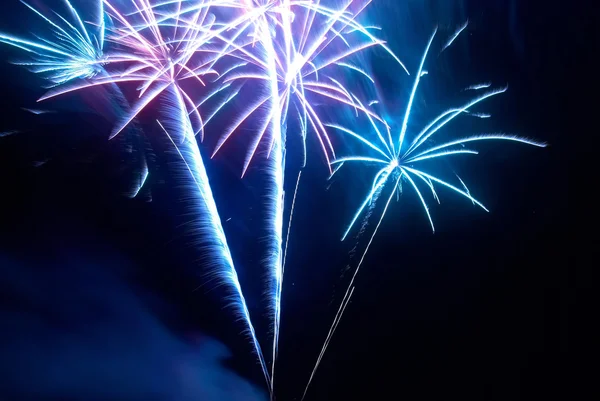 Fogos de artifício coloridos — Fotografia de Stock