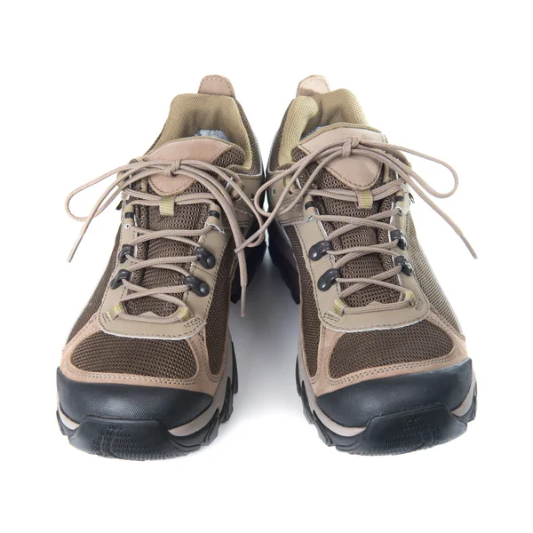 Pair of brown trainers — Stock Photo, Image