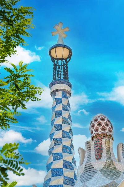 Antonio Tarafından Park Guell Gaudi Barcelona Spanya — Stok fotoğraf