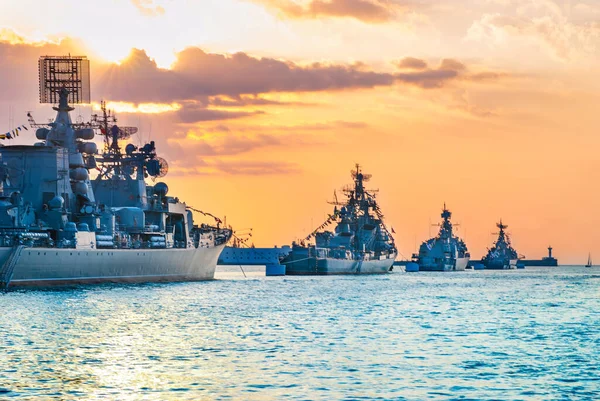 Military navy russian ships and cruiser Moskva Moscow