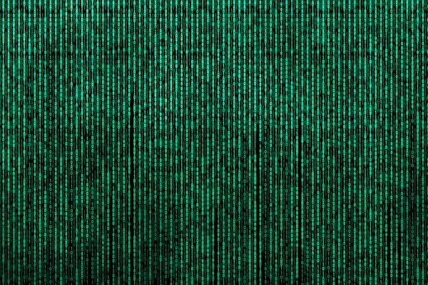 Digitaler Grüner Matrix Hintergrund Matrix Binärcode — Stockfoto