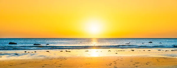 Beach Sunset Blue Sea Water Sun Sunset Sky — Stock Photo, Image