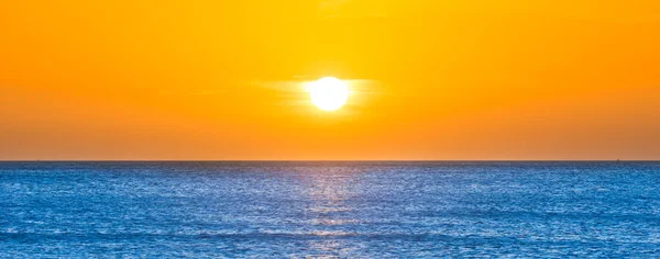 Sunset Sea Panorama Sunset Sun Sunset Sky — Stock Photo, Image