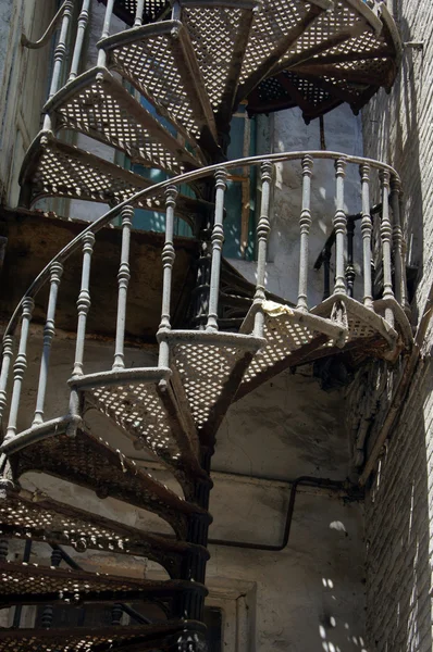 Gammal trappa i tbilisi hus 18-19 århundraden, Republiken Royaltyfria Stockfoton