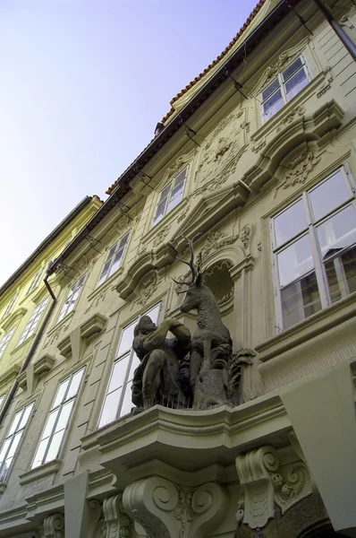 Arquitetura tradicional de Praga Velha — Fotografia de Stock