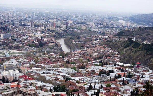 Kijk naar de stad van tbilisi, Georgië (land) — Stockfoto