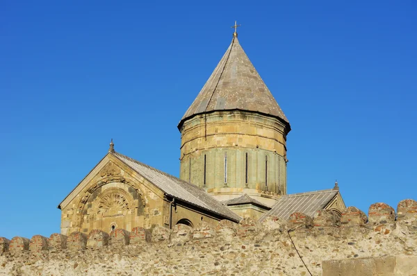 Georgia - Mtskheta - Sveticxoveli castle-cathedral, one of the s — Stock Photo, Image