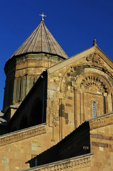 Georgia - Mtskheta - Sveticxoveli kastély-katedrális, az egyik a s — Stock Fotó