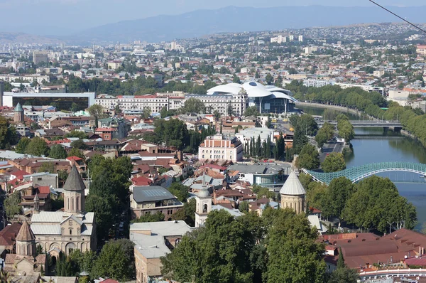 Panoramiczny widok na stare tbilisi, w Gruzji — Zdjęcie stockowe