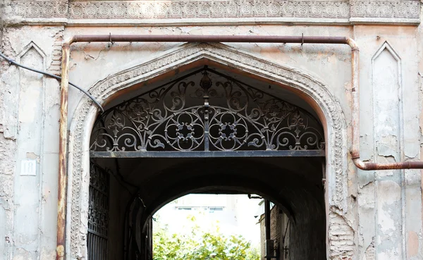 Détails des façades Art Nouveau et décor de bâtiment à Tbilissi Vieux — Photo