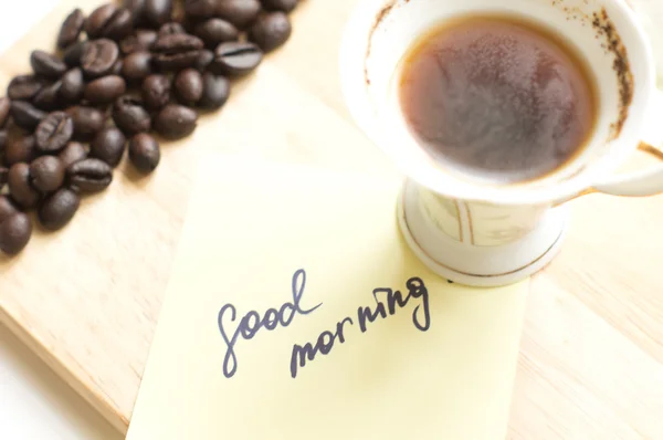 Kaffe och morgon — Stockfoto