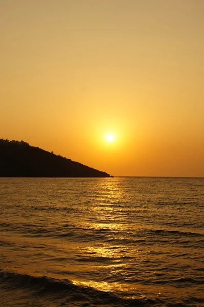 Sunset over Aegean Sea — Stock Photo, Image