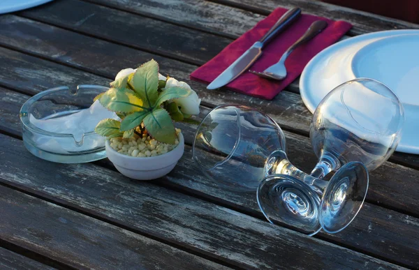 Outdoor table Stock Image