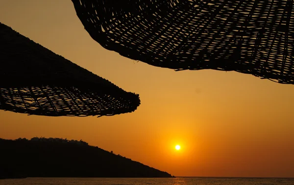エーゲ海に沈む夕日 — ストック写真