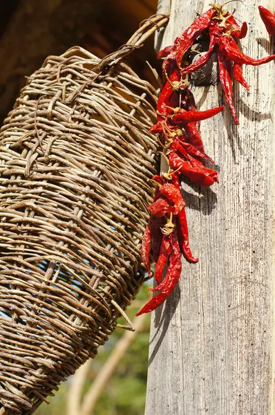 Rode chilipepers — Stockfoto