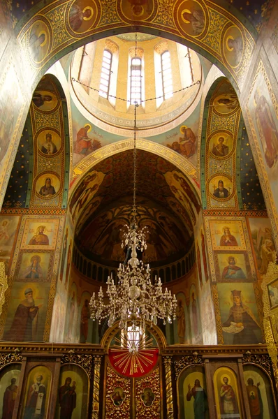 Affreschi nella piccola cattedrale di Sameba nella vecchia Tbilisi — Foto Stock