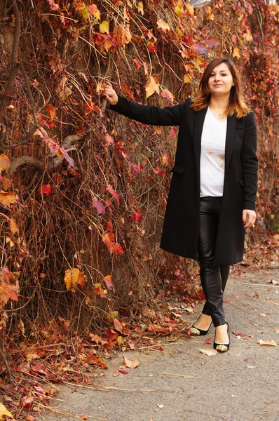 Hermosa mujer al aire libre — Foto de Stock