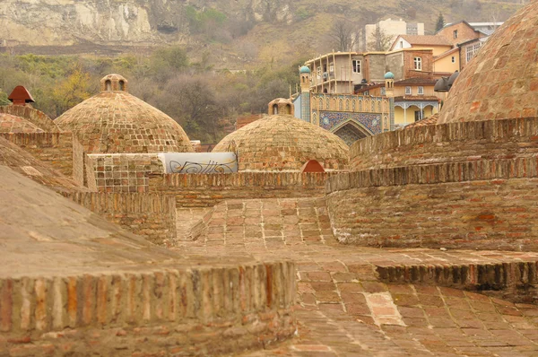 Domes of ancient sulfuric baths — Stock Photo, Image