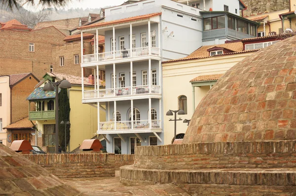 Domes of ancient sulfuric baths — Stock Photo, Image